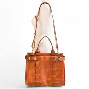 Elegant Tan Vegan Leather Tote Bag